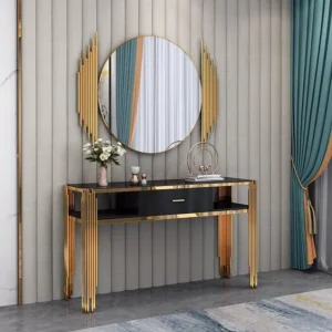 Art Deco Gold Console Set