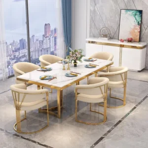 Marble Luxe Dining Set