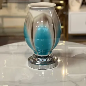 Oceanic Hues Ceramic Vase