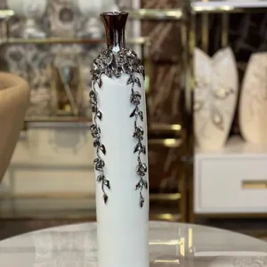 Silver Vine Art Vase