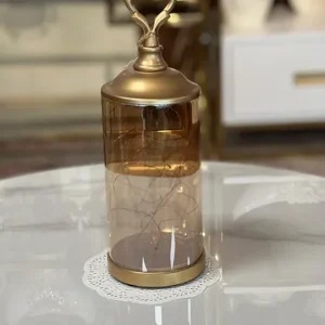 Bronze Harmony Glass Lantern