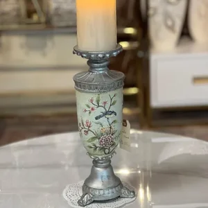 Floral Elegance Candle Holder